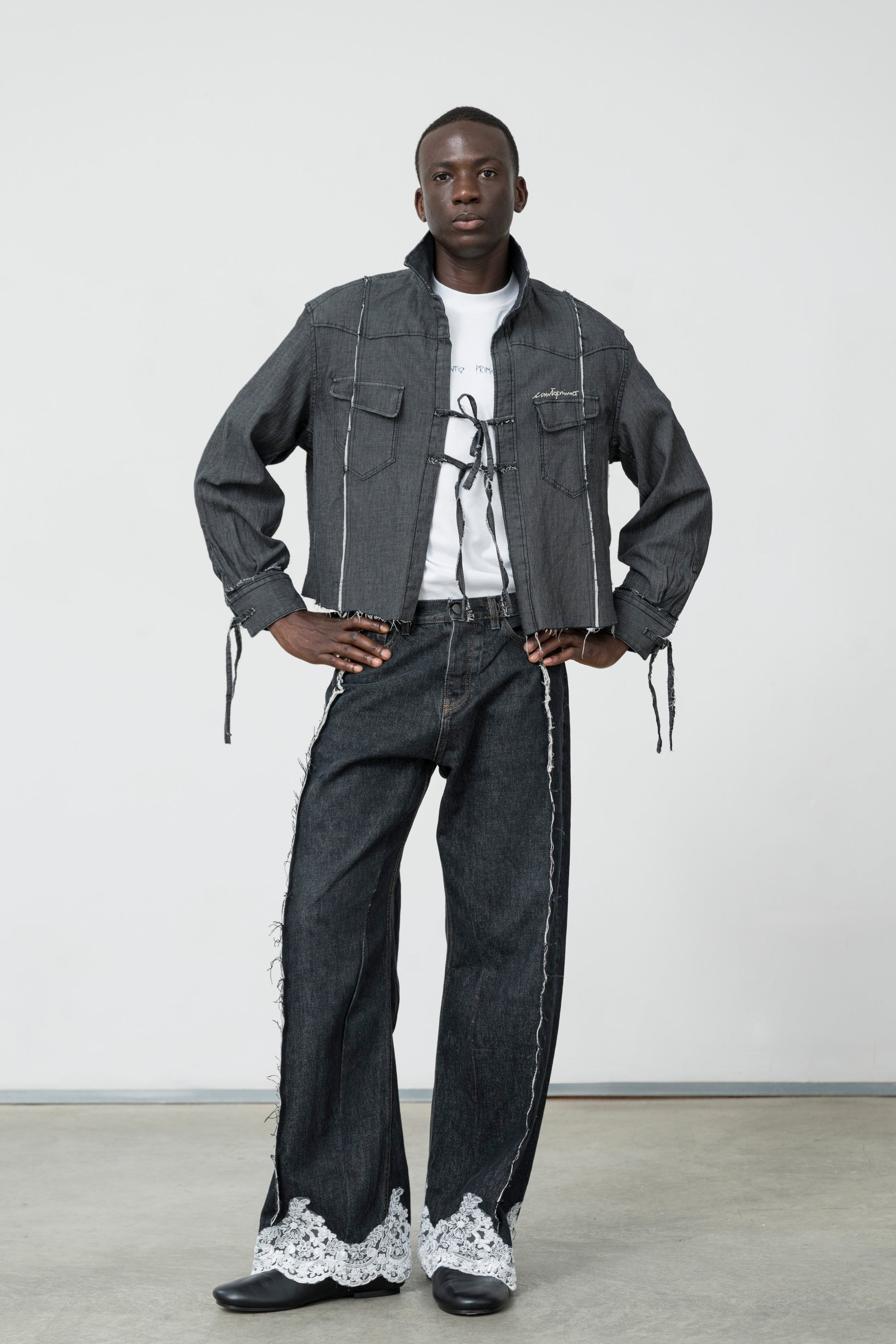 DECONSTRUCTED DENIM SHIRT
