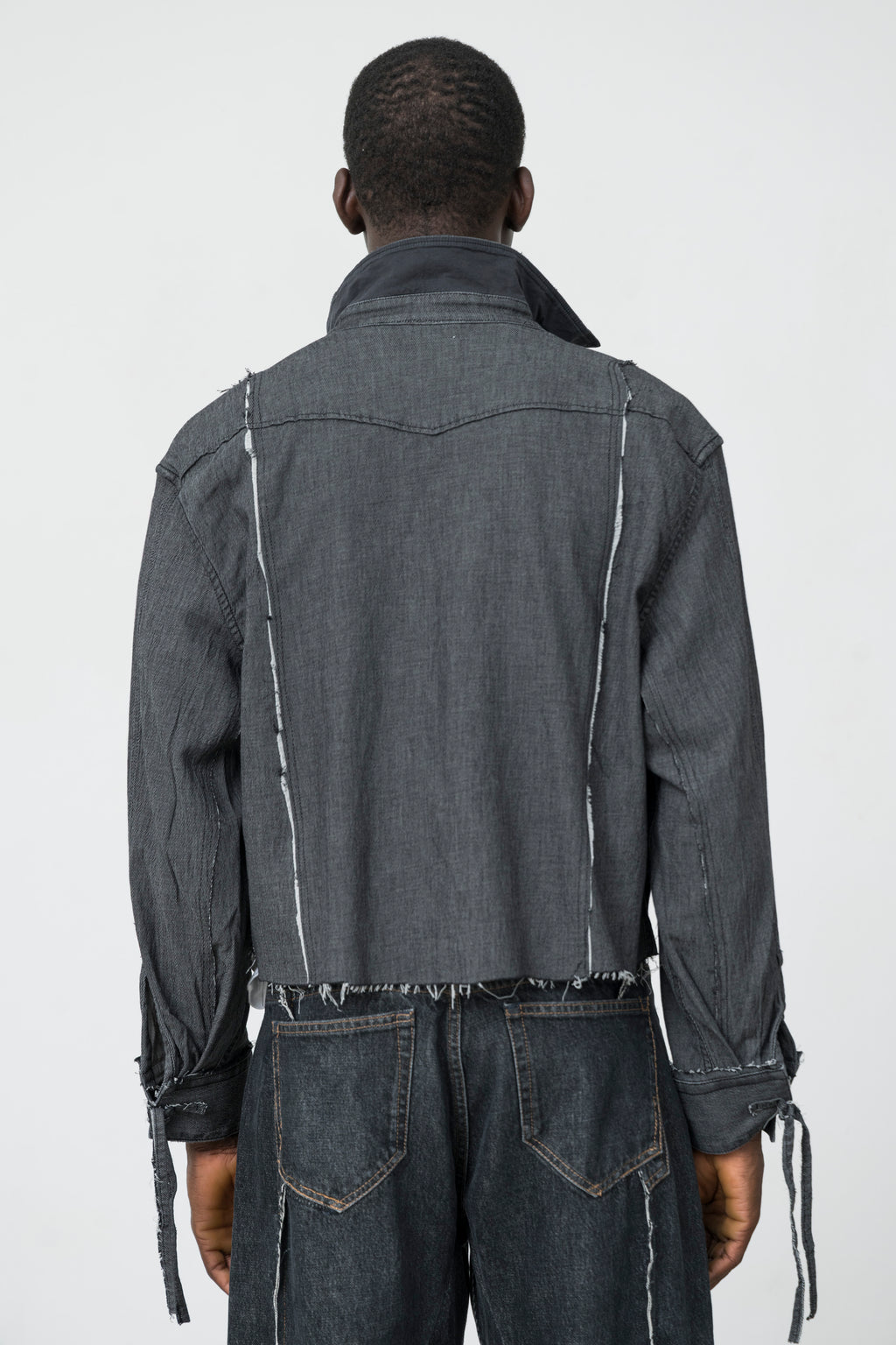 DECONSTRUCTED DENIM SHIRT