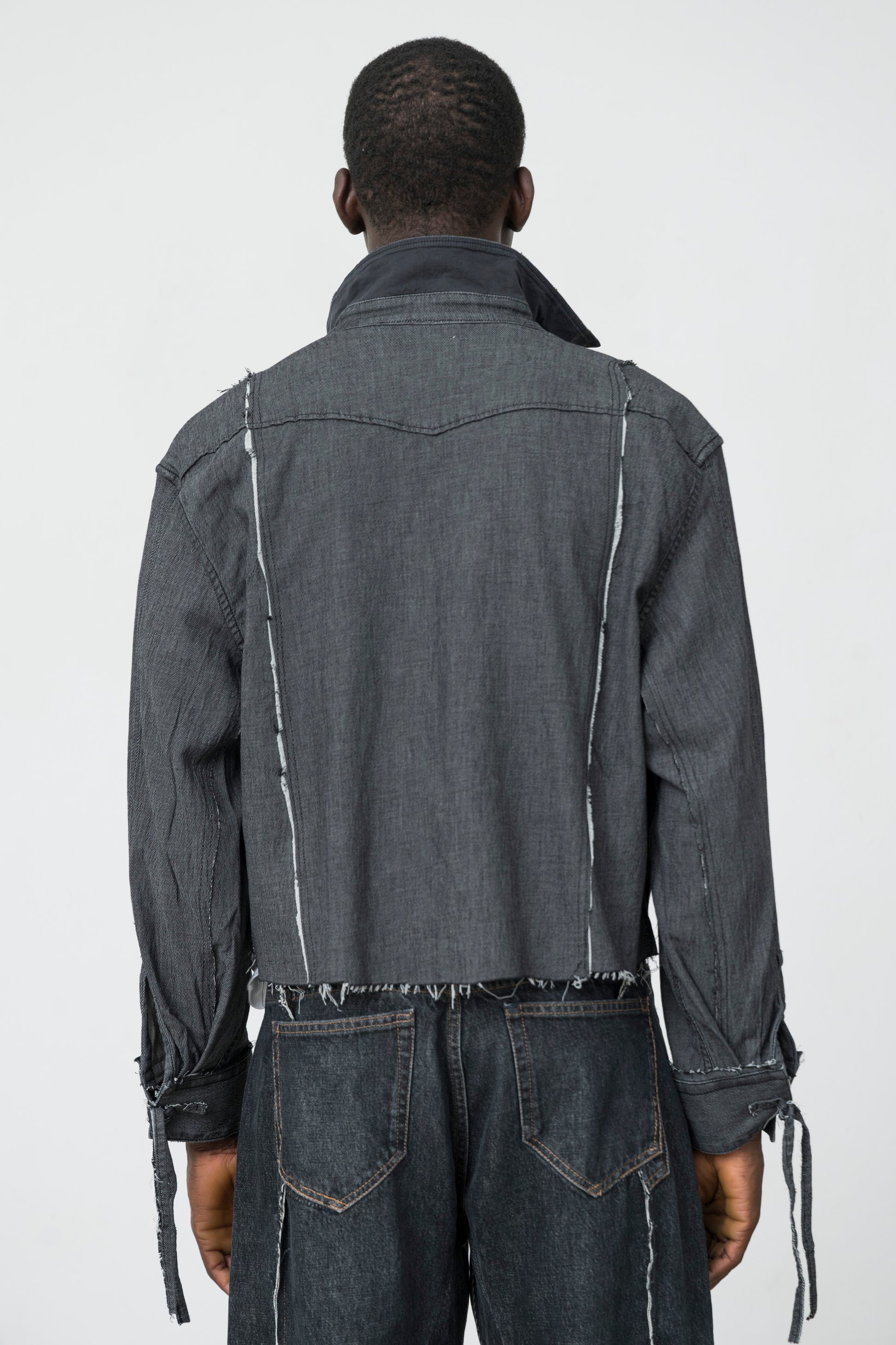 DECONSTRUCTED DENIM SHIRT