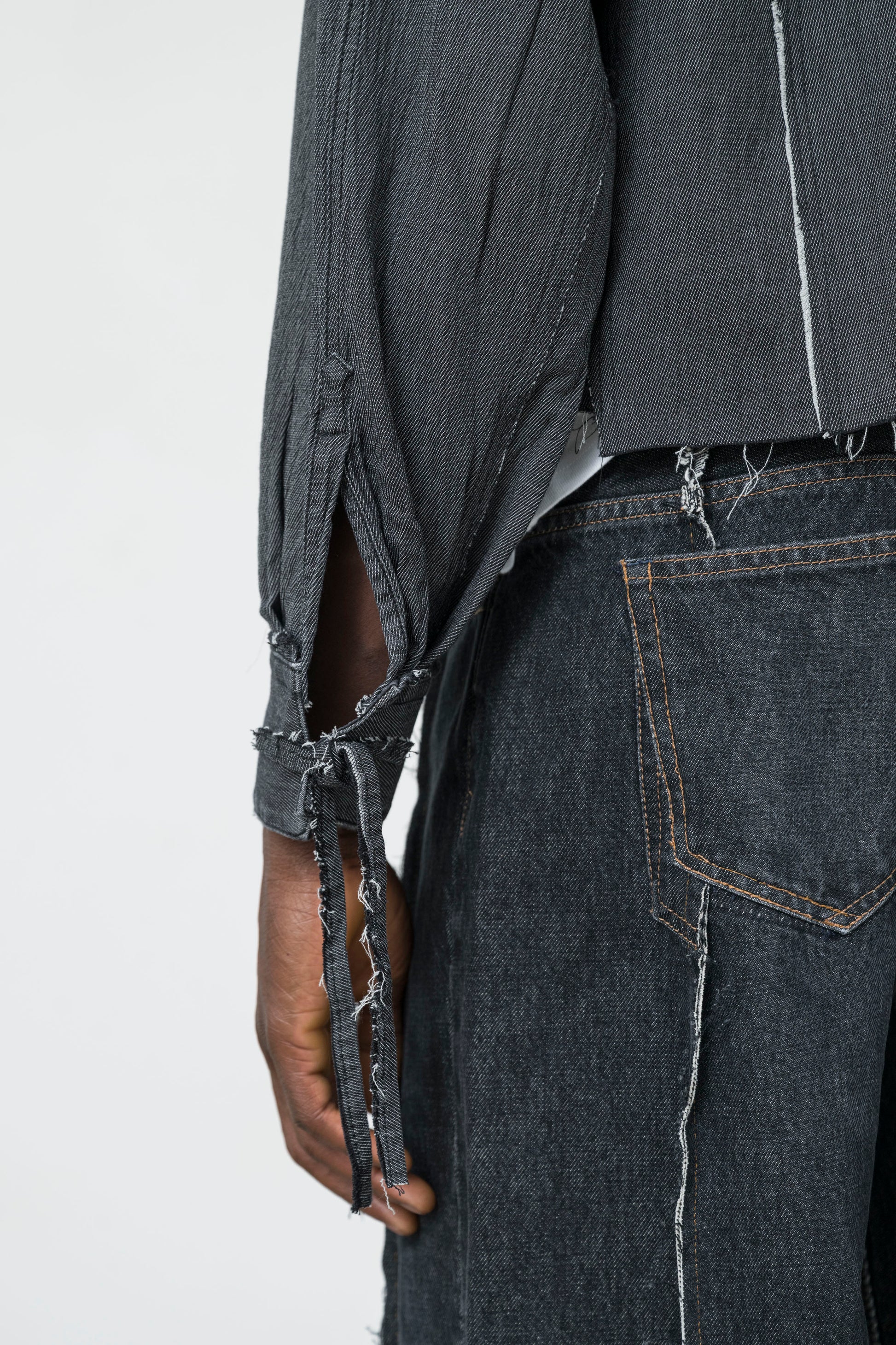 DECONSTRUCTED DENIM SHIRT