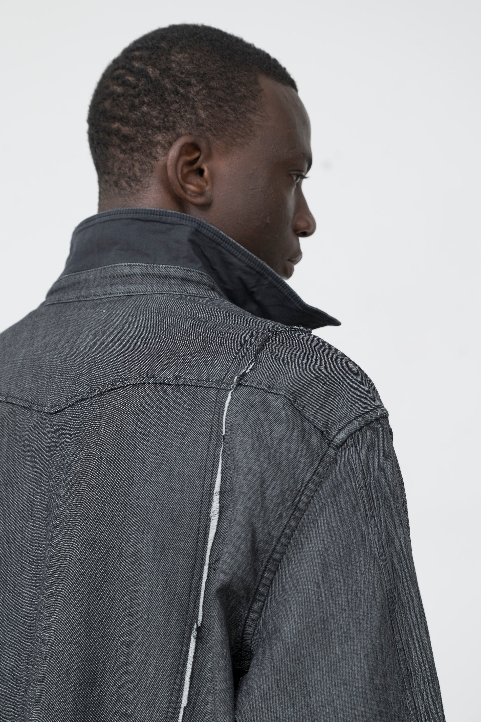 DECONSTRUCTED DENIM SHIRT