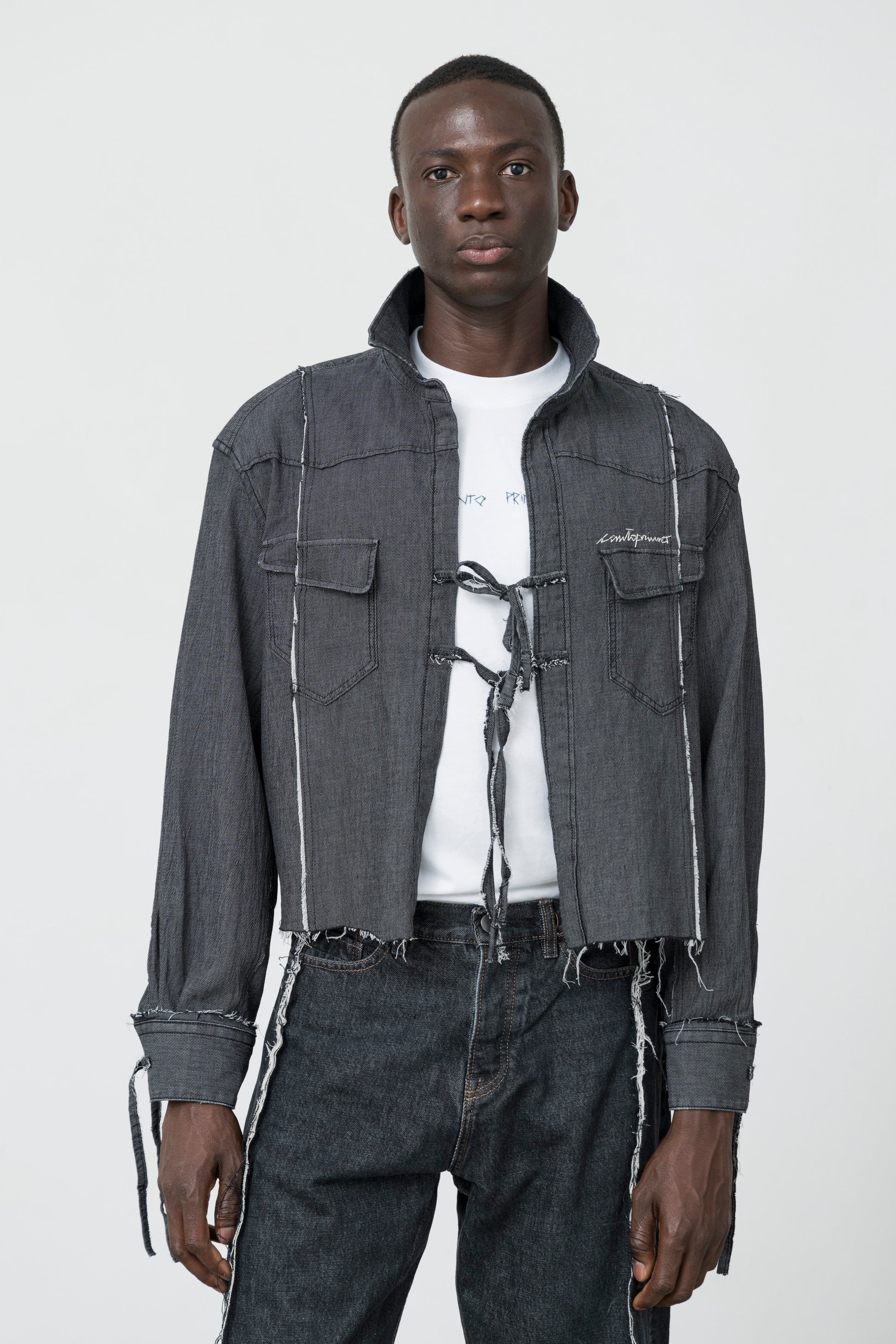 DECONSTRUCTED DENIM SHIRT