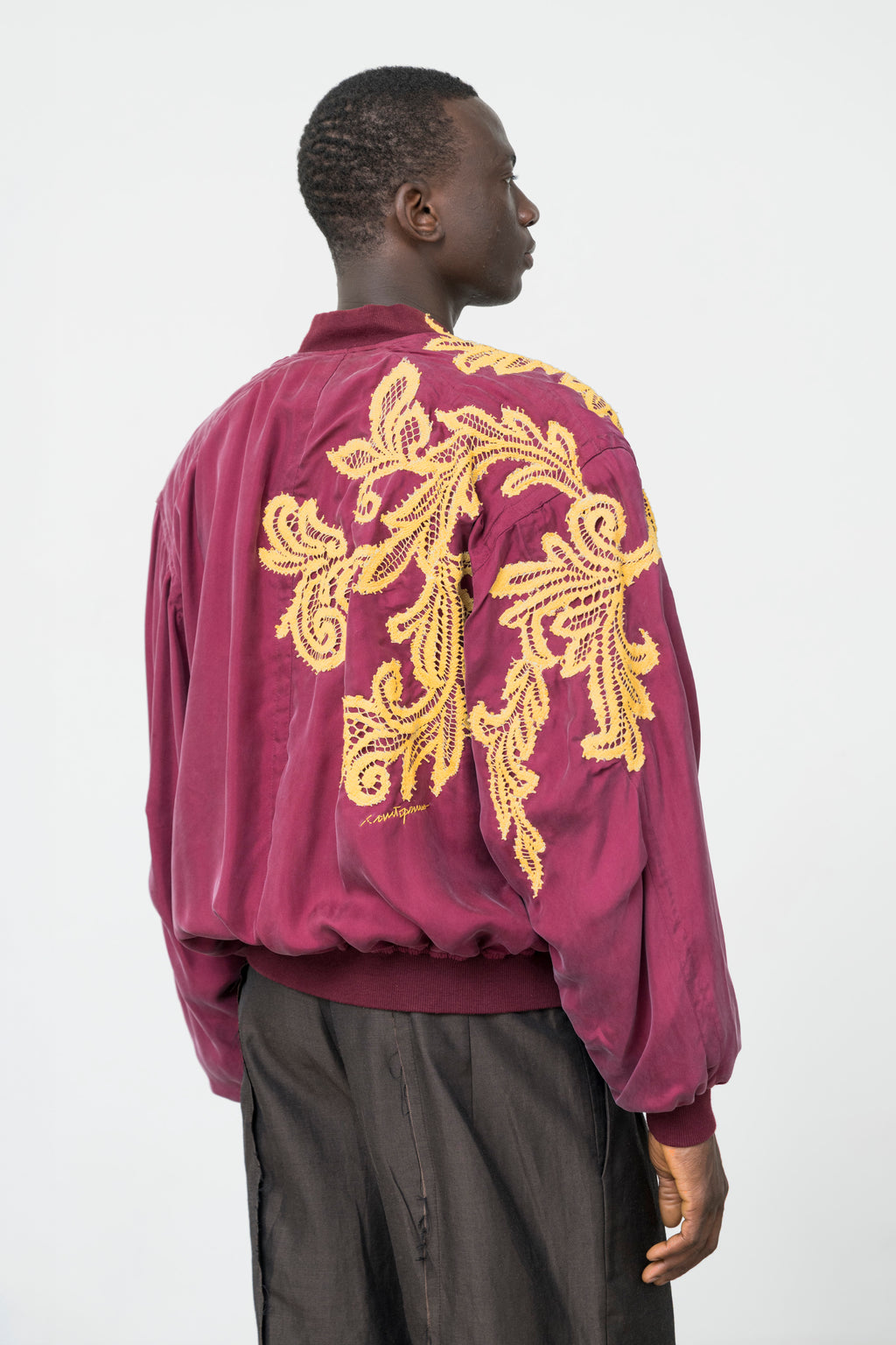 BORDEAUX SILK BOMBER