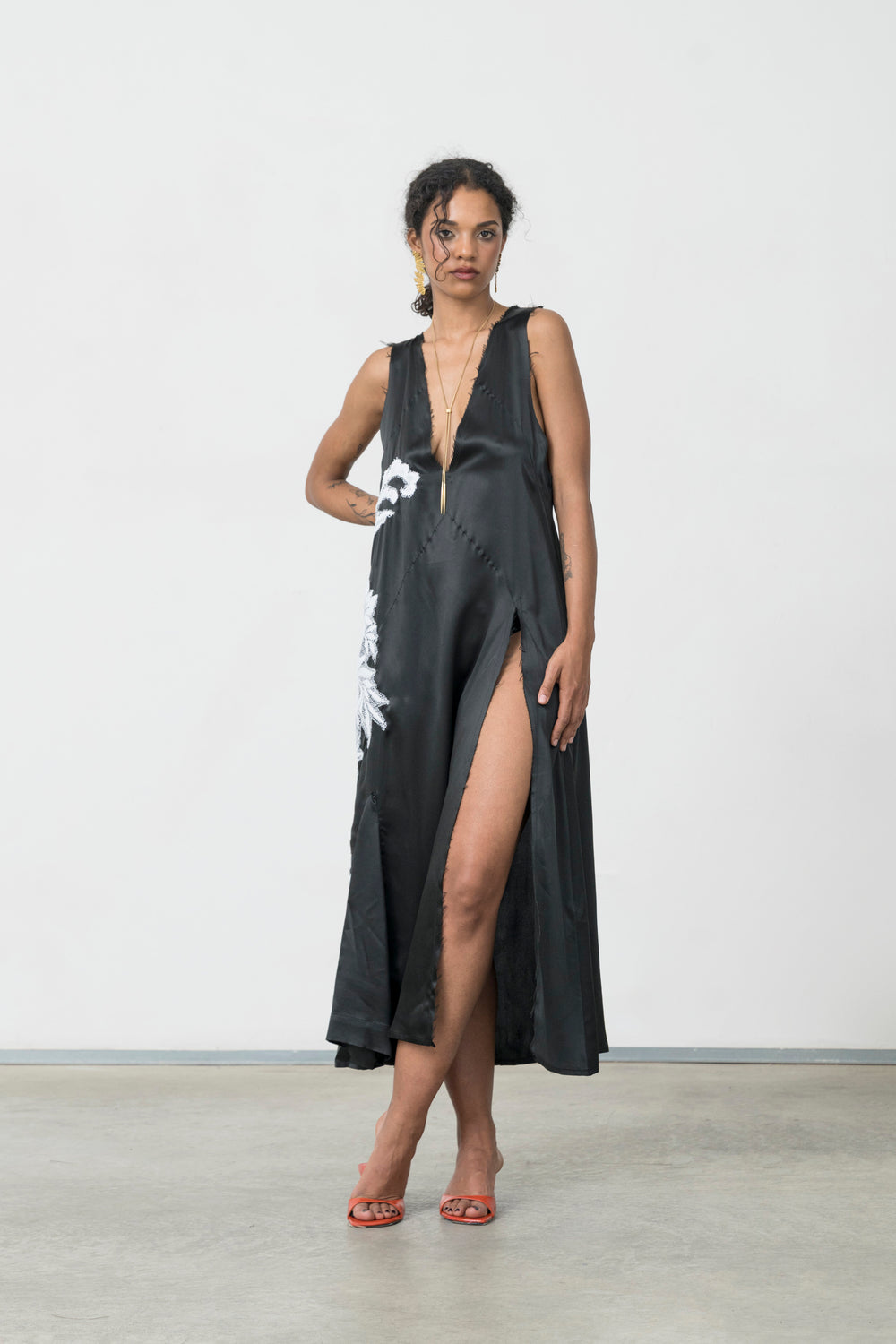 INFERNO SILK DRESS