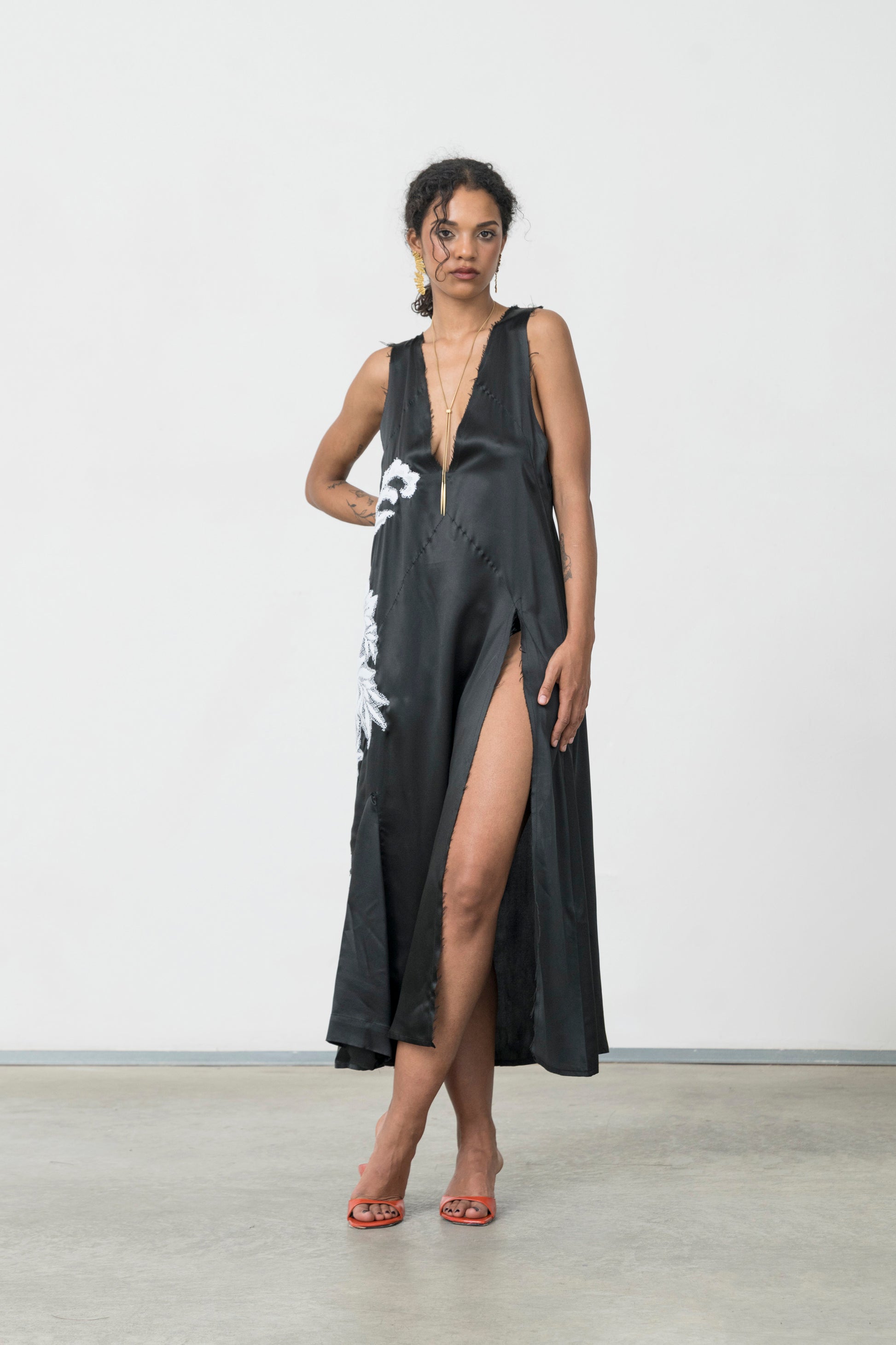 INFERNO SILK DRESS