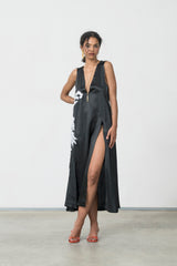 INFERNO SILK DRESS