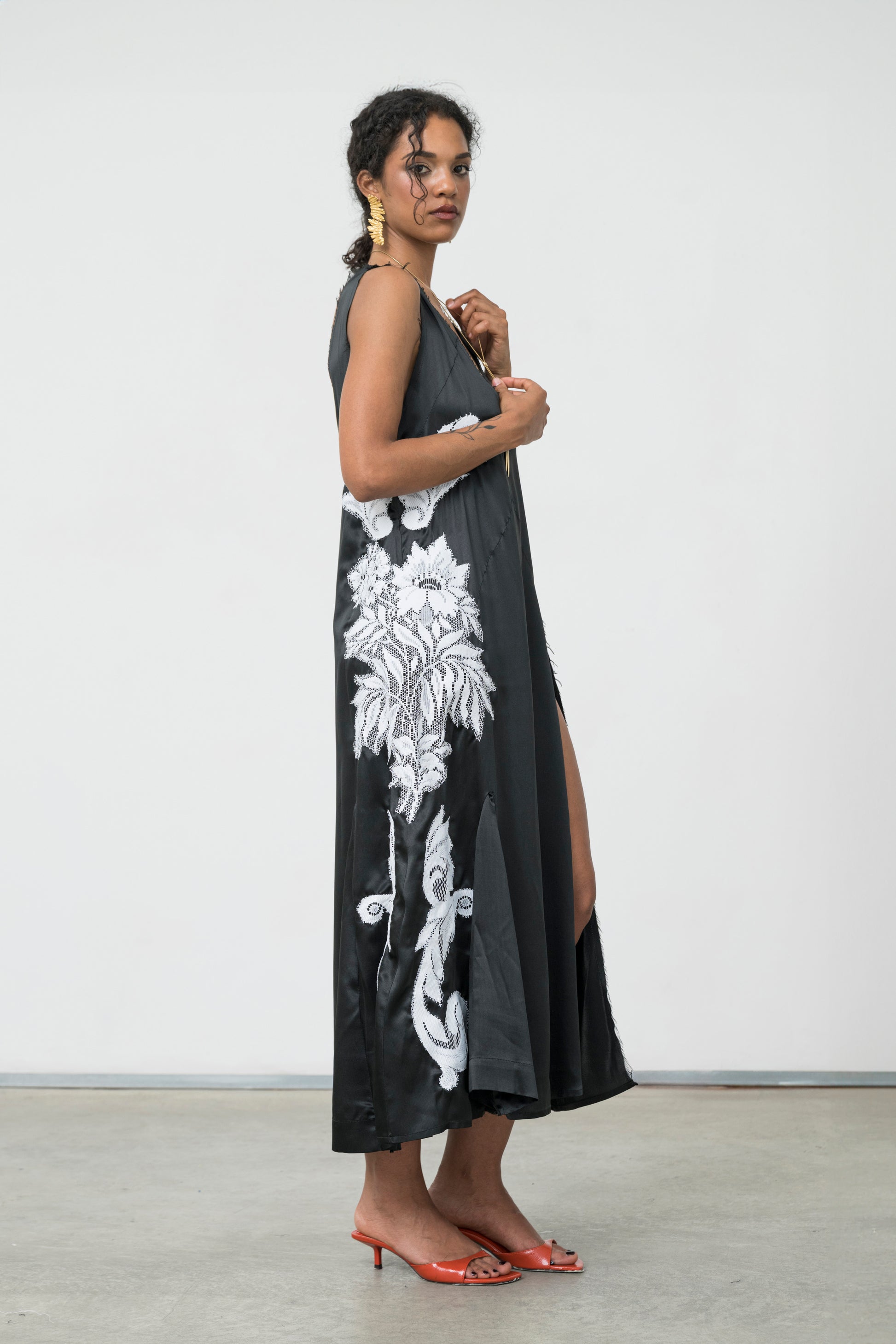 INFERNO SILK DRESS