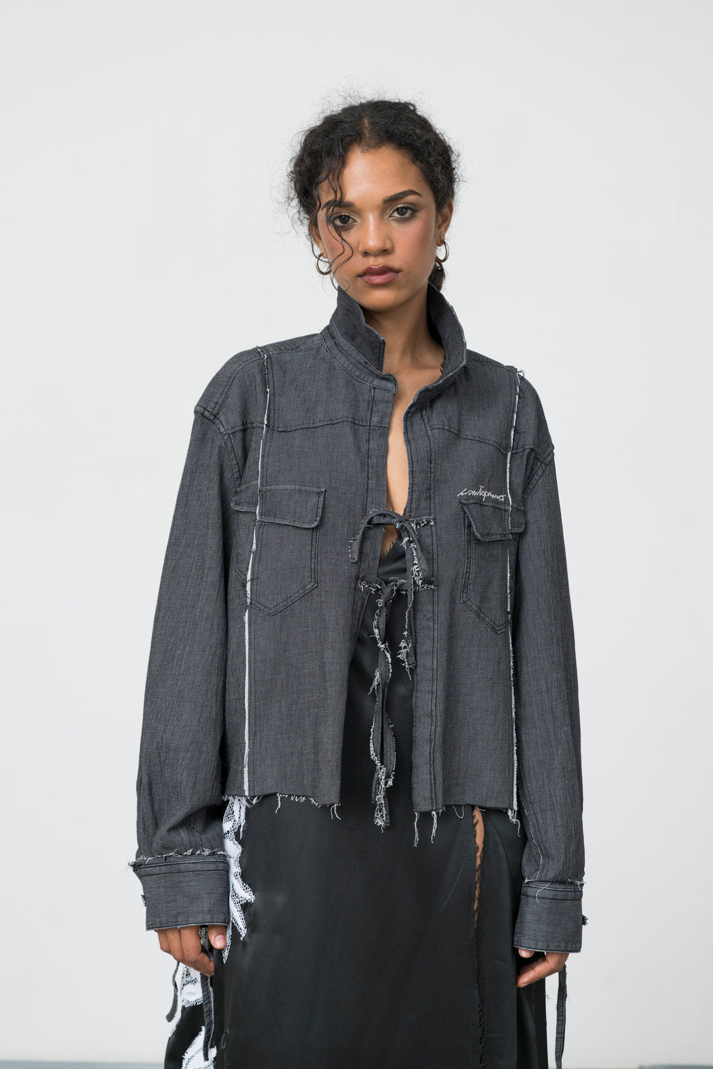 DECONSTRUCTED DENIM SHIRT