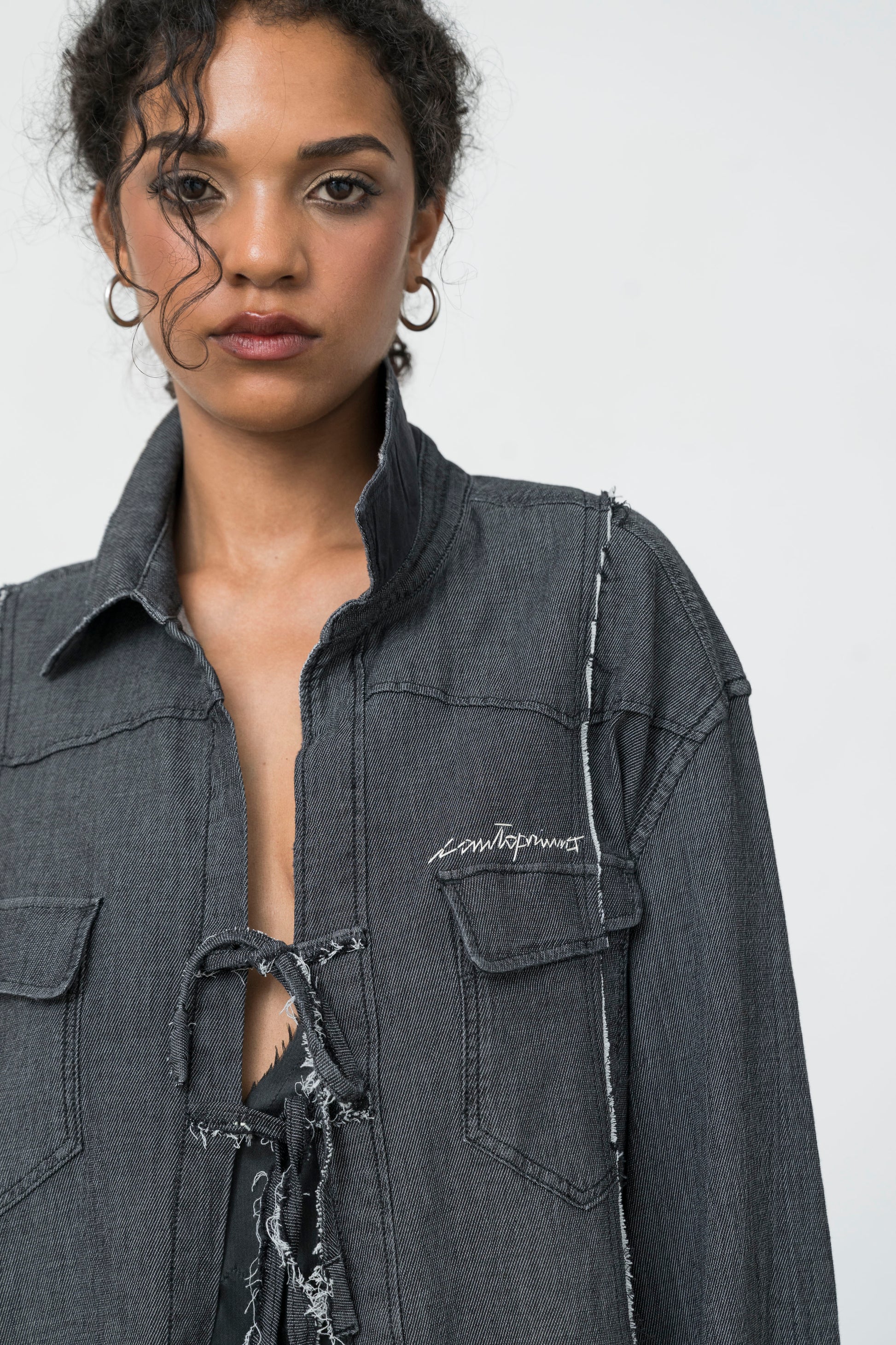 DECONSTRUCTED DENIM SHIRT