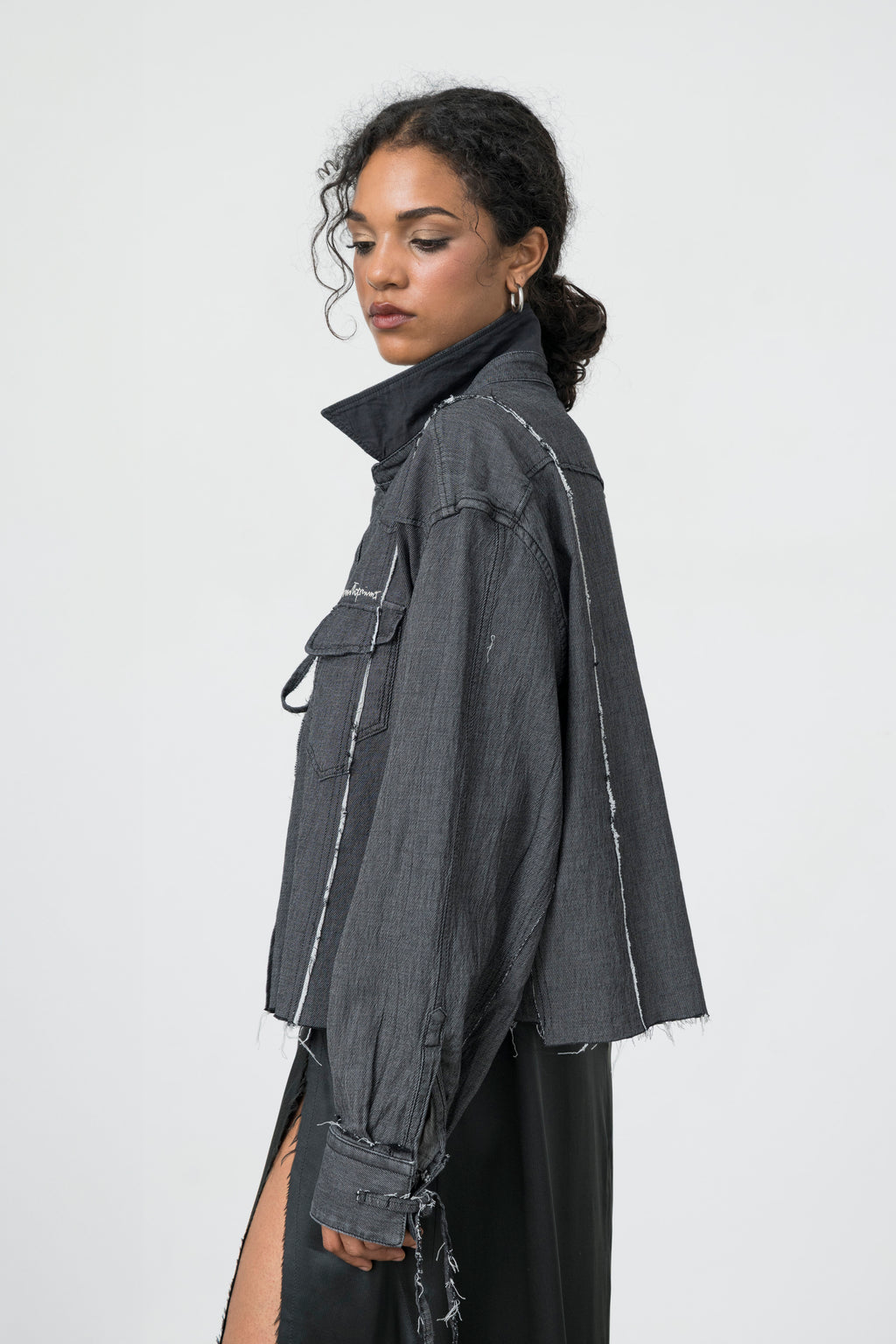 DECONSTRUCTED DENIM SHIRT