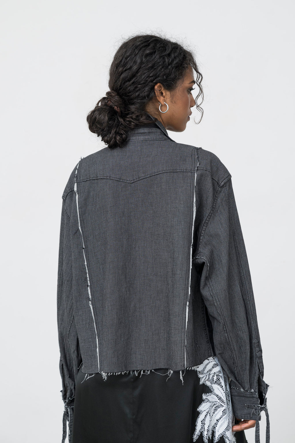 DECONSTRUCTED DENIM SHIRT