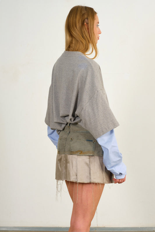 DISCARDED PLEATED SKIRT