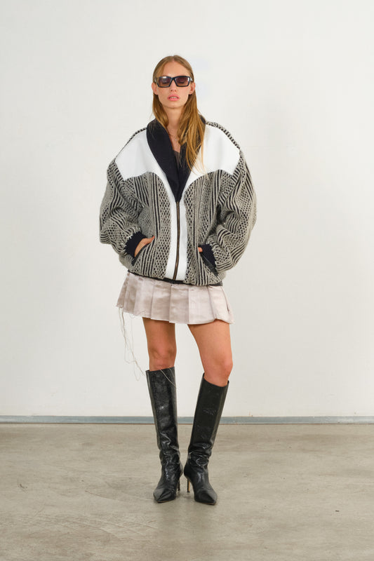 NUOVA KNITTED BOMBER JACKET