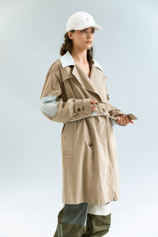 Discarded Denim Trench